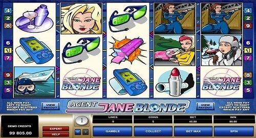 Rouleaux de Machines à Sous Agent Jane Blonde